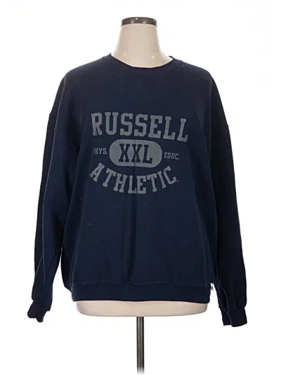 Pre-owned Russell Athletic Sweatshirt In Blue