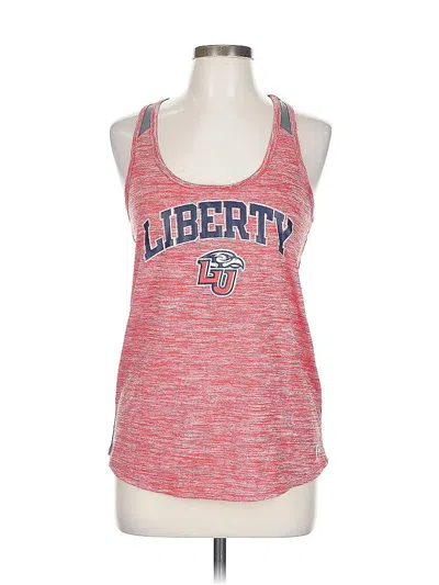Pre-owned Russell Athletic Tank Top Red Halter Neckline Tops