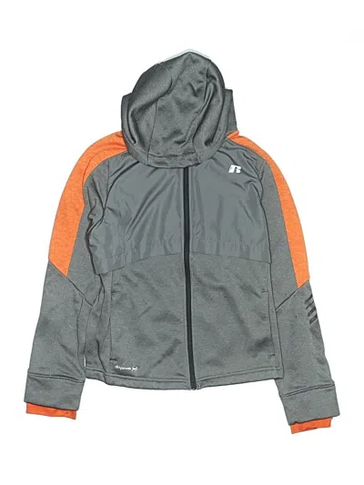 Pre-owned Russell Athletic Kids' Track Jacket In Gray