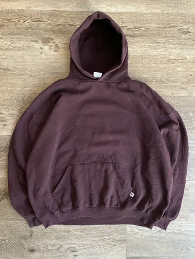 Pre-owned Russell Athletic X Vintage 90's Plum Russell Athletic Boxy Hoodie