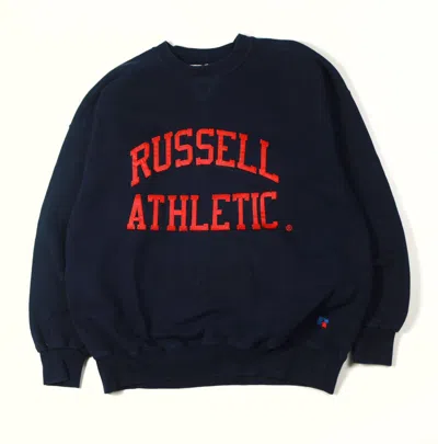 Pre-owned Russell Athletic X Vintage Russel In Navy Red