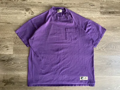 Pre-owned Russell Athletic X Vintage Russell Athletic Pro Cotton Shirt In Purple