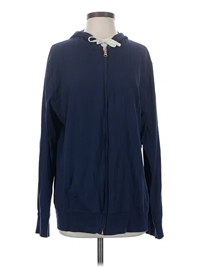Pre-owned Russell Athletic Zip Up Hoodie In Blue