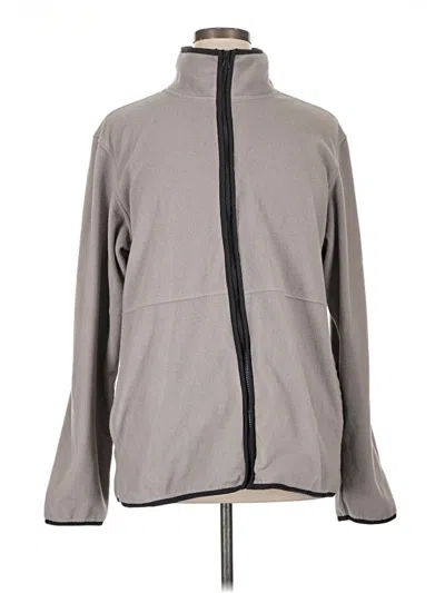 Pre-owned Russell Athletic Zip Up Hoodie In Gray