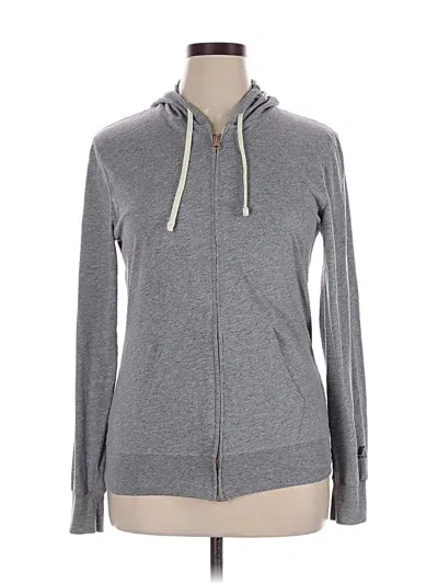 Pre-owned Russell Athletic Zip Up Hoodie In Gray