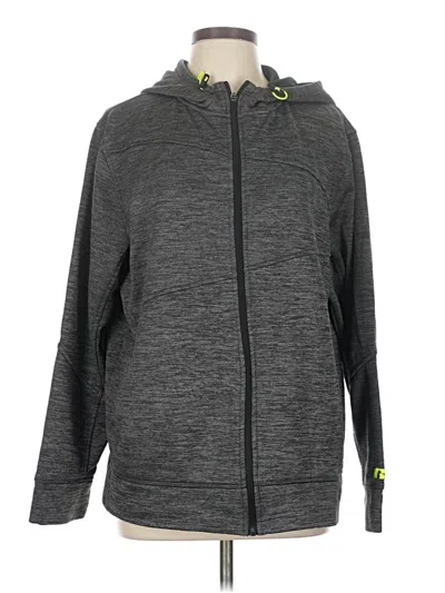 Pre-owned Russell Athletic Zip Up Hoodie In Gray