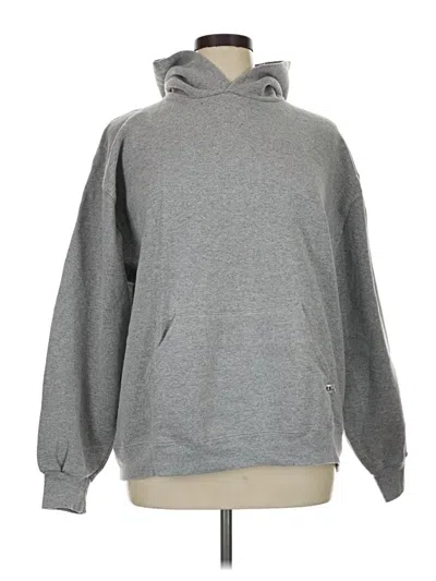 Pre-owned Russell Athletic Zip Up Hoodie In Gray
