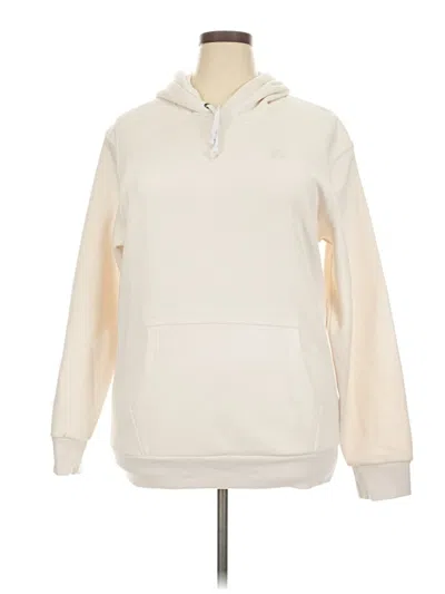 Pre-owned Russell Athletic Zip Up Hoodie In Ivory