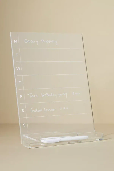 Russell + Hazel Acrylic Weekly Calendar In Clear