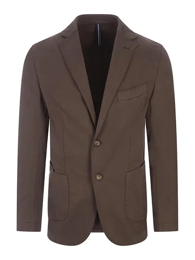 Russo Capri Oxford Cotton Blazer In Multi
