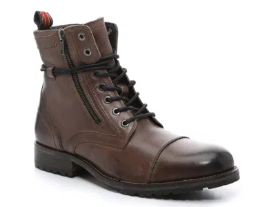 Rustic Asphalt Pick Up Cap Toe Boot In Brown