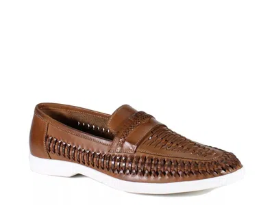 Rustic Asphalt Sound Wave Loafer In Brown