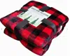 Rustic Home Collection Buffalo Plaid Throw Blanket In Red & Black