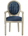 RUSTIC MANOR RUSTIC MANOR CHANELLE BLUE DINING CHAIR