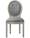 RUSTIC MANOR RUSTIC MANOR CHANELLE GREY DINING CHAIR