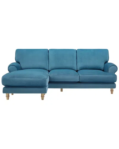 Rustic Manor Denisse Chaise Sofa In Blue