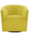 RUSTIC MANOR RUSTIC MANOR KAITLIN SWIVEL ACCENT CHAIR