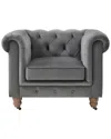 RUSTIC MANOR RUSTIC MANOR KALEIGH CHESTERFIELD CLUB CHAIR