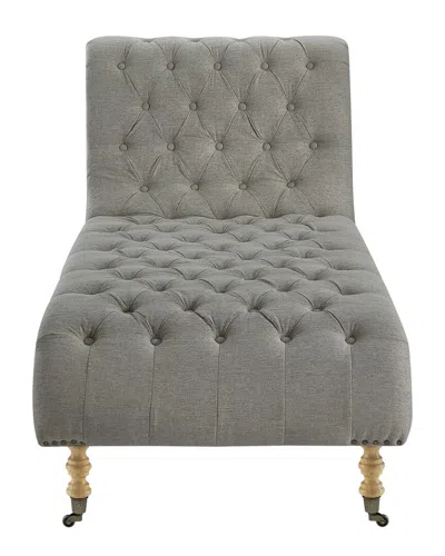 Rustic Manor Yeshua Chaise Lounge In Grey