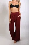 Rusty Koa Pants In Cranberry In Red