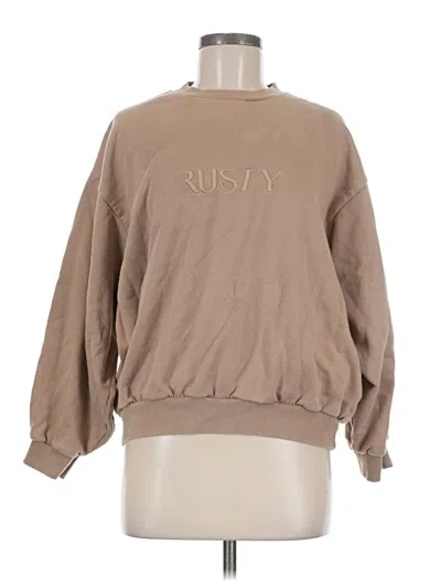Pre-owned Rusty Sweatshirt In Tan