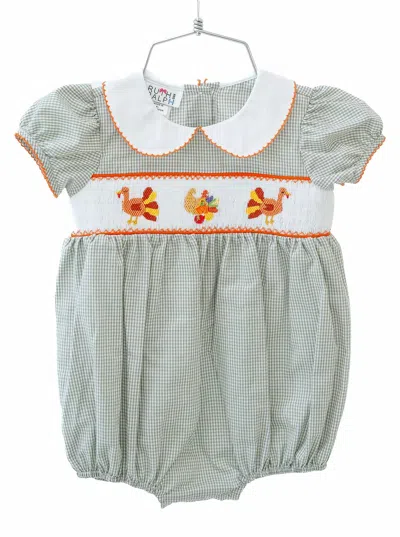 Ruth And Ralph Kids' Thanksgiving Turkey Eleanor Bubble In Green In Multi