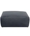 Rutherford Home Amalfy 39" Leather Big Ottoman In Shale