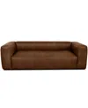 Rutherford Home Amalfy 97" Leather Sofa In Bourbon