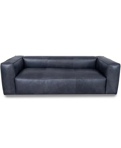 Rutherford Home Amalfy 97" Leather Sofa In Shale