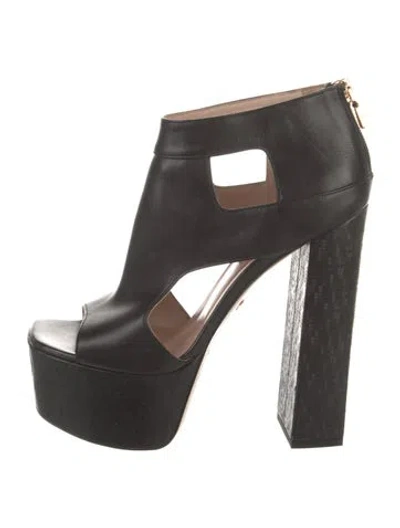 Pre-owned Ruthie Davis Leather Boots In Black