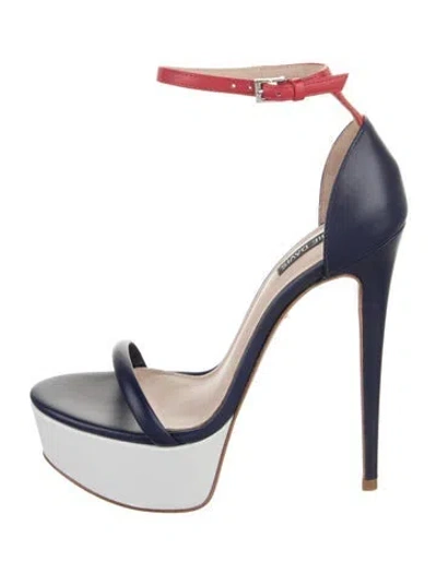 Pre-owned Ruthie Davis Leather Sandals In Blue