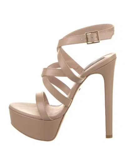 Pre-owned Ruthie Davis Leather Sandals In Neutral