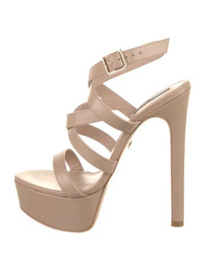 Pre-owned Ruthie Davis Leather Sandals W/ Tags In Neutral