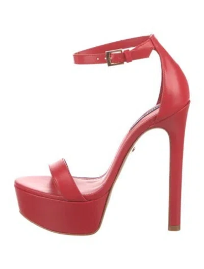 Pre-owned Ruthie Davis Leather Sandals W/ Tags In Red