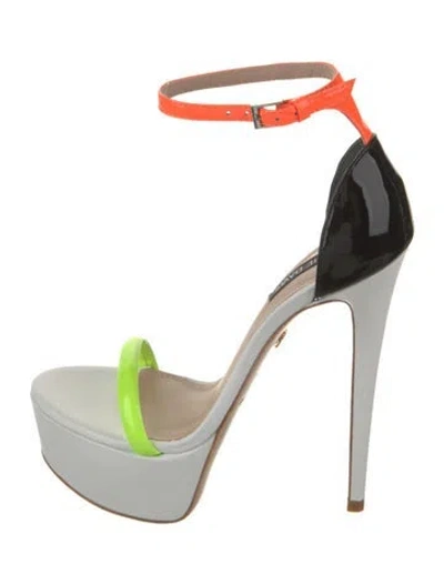 Pre-owned Ruthie Davis Leather Sandals In White