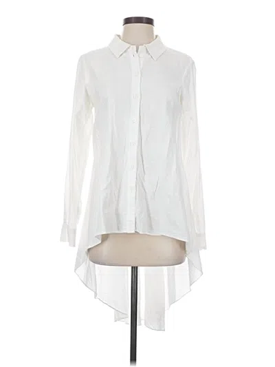 Pre-owned Ruti Long Sleeve Blouse In White