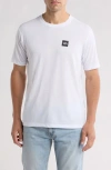 Rvca 2x Performance T-shirt In White/ Grass Green