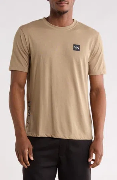 Rvca 2x Performance T-shirt In Brown