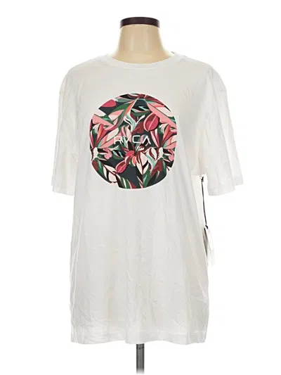 Rvca 3/4 Sleeve T-shirt In White