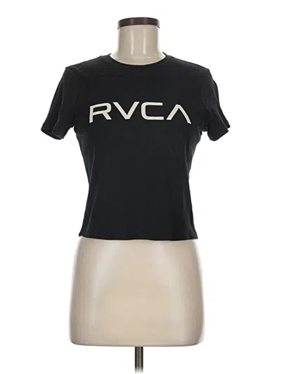 Pre-owned Rvca Active T-shirt In Black