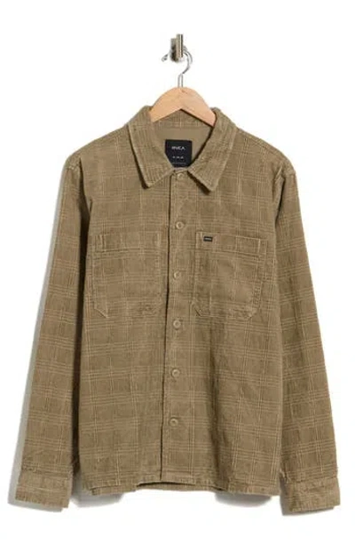 Rvca Adams Overshirt Jacket In Coyote