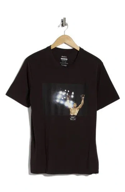 Rvca Ali Ali Champ Graphic T-shirt In Black