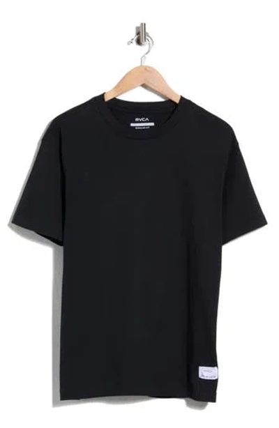 Rvca Ali Ringside Cotton T-shirt In Black