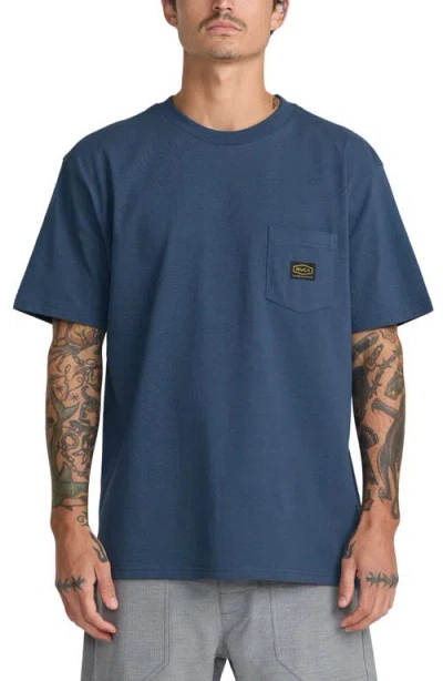 Rvca Americana Pocket Label Cotton T-shirt In Multi