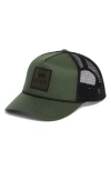 Rvca Aoki Adjustable Trucker Hat In Cactus Green