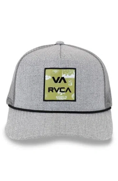 Rvca Aoki Adjustable Trucker Hat In Gray