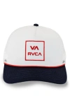 Rvca Aoki Adjustable Trucker Hat In White