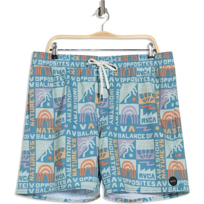 Rvca Atas Swim Trunks In Burgundy