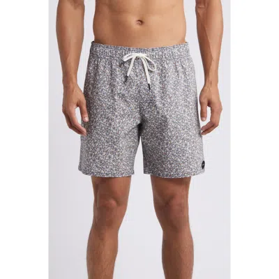 Rvca Atas Swim Trunks In Pale Mauve