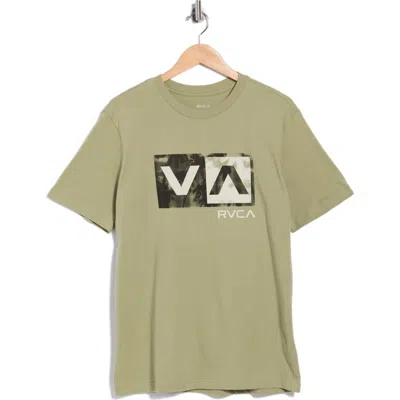 Rvca Balance Box Cotton Graphic T-shirt In Ranger Green